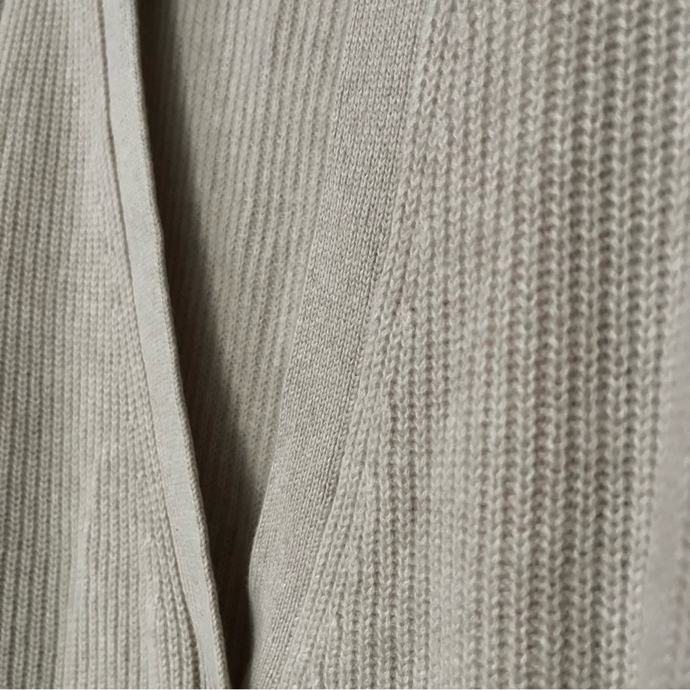 Jenni Kayne 100% cashmere Cocoon super soft tan ribbed cardigan sweater size 1X - Picture 3 of 11